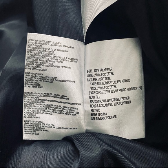 Michael Kors Down Fill Water Wind Resistant Belted Zip Up Navy Puffer Coat Sz S - Picture 13 of 13